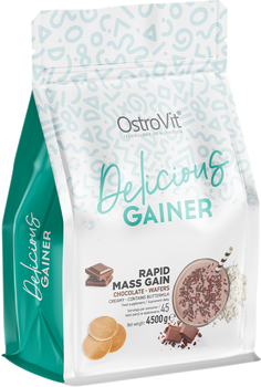 Gainer OstroVit Delicious GAINER 4500 g Wafle czekoladowe (5903933900889)