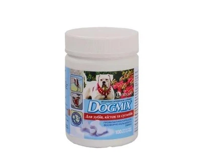 Витаминно-минеральная добавка для собак DOGMIX для зубов костей и суставов 100 шт