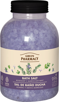 Сіль для ванн Green Pharmacy Розмарин і мароканська м'ята 1000 г (4823015945489)