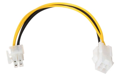 Кабель живлення процесора ATX 4-pin подовжений 015м чорний (LKMTR_800850)