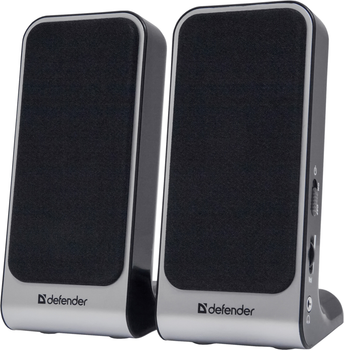Компьютерные колонки 2.0 Defender SPK-225 2Вт пластик USB Black-Grey (65220)