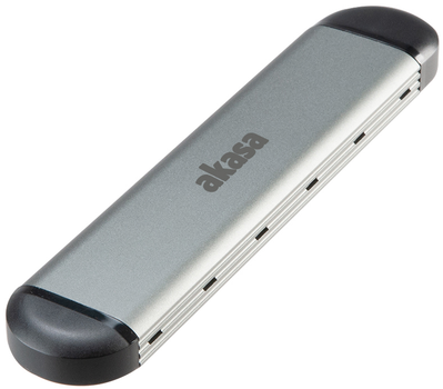 Зовнішня кишеня Akasa M.2 SATA / NVMe SSD USB 3.1 Gen 2 Silver (AK-ENU3M2-04)