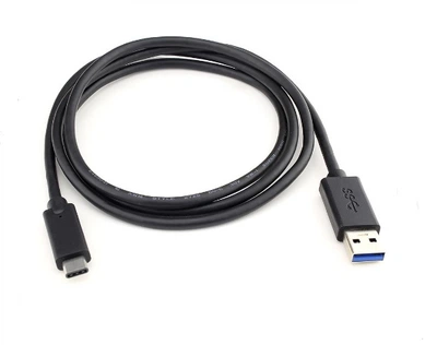 Кабель USB 3.1 AM-Type-C M, 1.0m чорний