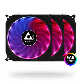 Набор корпусных вентиляторов Chieftec Tornado CF-3012-RGB 120 мм х3 (LKMTR_800289)