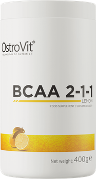 Амінокислота OstroVit BCAA 2-1-1 400 г Лимон (5902232619997)