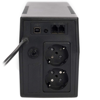 Источник бесперебойного питания ИБП Digitus Line-Interactive DN-170063 600VA/360W LED 2xSchuko RJ11 USB Black