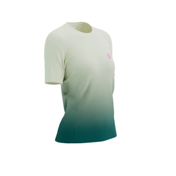 Спортивная компрессионная женская футболка Compressport Performance SS Tshirt W, Sugar/Storm, S
