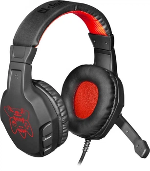 Проводные игровые наушники с микрофоном Defender Cujo jack 3.5 Black-Red