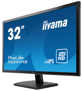 Монитор 31.5" Iiyama X3291HS-B1 IPS/PLS 1920х1080/75Гц/VGA/DVI/HDMI/Mini-Jack Черный