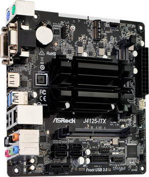 Материнська плата ASRock J4125-ITX Intel Celeron J412/8 ГБ/2xDDR4 SODIMM