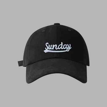 Бейсболка с надписью Sunday кепка панамка Honey Fashion Accessories 57-59 черный (13-50)