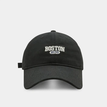 Бейсболка з написом Boston кепка панамка Honey Fashion Accessories 55-58 чорний (13-53)