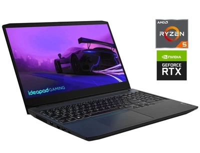 Игровой ноутбук Lenovo IdeaPad Gaming 3 15ACH6 / 15.6" (1920x1080) IPS / AMD Ryzen 5 5600H (6 (12) ядер по 3.3 - 4.2 GHz) / 16 GB DDR4 / 512 GB SSD / nVidia GeForce RTX 3060, 6 GB GDDR6, 192-bit / WebCam б/у