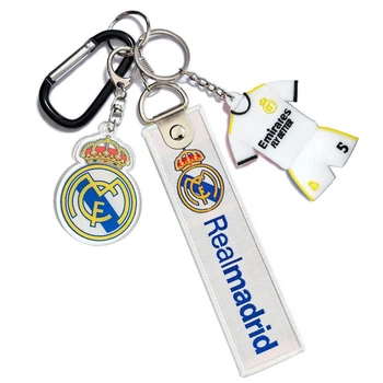 Футбольный брелок - подарок футболисту - комплект Реал Мадрид (Real Madrid) 2 - (без кронштейна)