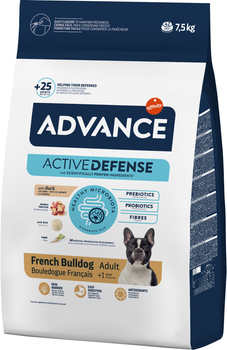 Сухой корм для собак для Французских бульдогов Advance Dog French Bulldog с уткой 7.5 кг (8410650235417)