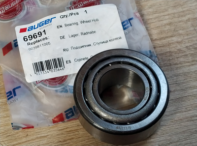 Подшипник передней ступицы AUGER 69691 внешний маленький MERCEDES SPRINTER 95-00