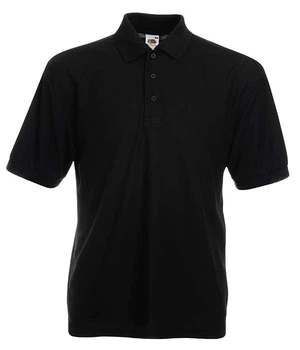 Футболка поло чоловіча Fruit of the Loom 65/35 Polo L Чорний (063402036L)