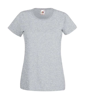 Футболка Fruit of the loom Valueweight Lady-Fit S Серо-лиловый (61-372-0)