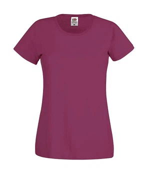 Футболка Fruit of the loom Original Lady-Fit XS Бордовый (61-420-0)