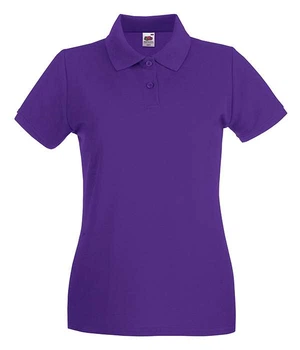 Футболка поло женская Fruit of the Loom Premium polo lady-fit XL Фиолетовый (0630300PEXL)
