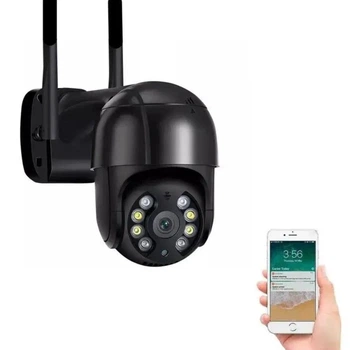 Вулична IP камера відеоспостереження поворотна з віддаленим доступом UKC CAMERA А8 WIFI Чорна