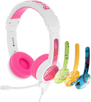 Słuchawki BuddyPhones School+ dla dzieci Pink (BT-BP-SCHOOLP-PINK)