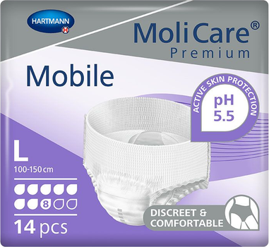 Труси-підгузки для дорослих Hartmann Molicare Premium Mobile 8d L 14 шт (4052199275574)