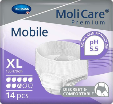 Труси-підгузки для дорослих Hartmann Molicare Premium Mobile 8d XL 14 шт (4052199275604)