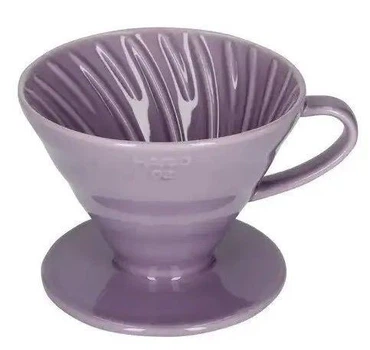 Пуровер Hario воронка v60 02, Фиолетовый, для приготовления кофе, керамика, 400 мл, на 4 порции