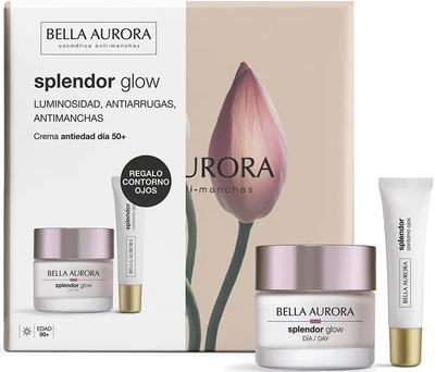 Набір для догляду за обличчям Bella Aurora Splendor Glow Денний крем 50 мл + Крем для шкіри навколо очей 15 мл (8413400017714)