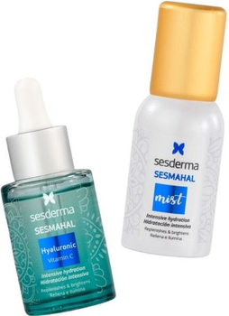 Zestaw do pielęgnacji twarzy Sesderma Sesmahal Serum z kwasem hialuronowym i witaminą C 30 ml + Mgiełka 30 ml (8429979472618)