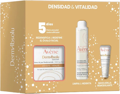 Набір для догляду за обличчям Avene DermAbsolu Density & Vitality Крем 40 мл + Міцелярна вода 100 мл + Маска 15 мл (3282779383691)