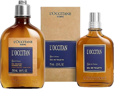 Набір для чоловіків L'occitane L'Occitan Туалетна вода 75 мл + Гель для душу 250 мл (3253582010654)