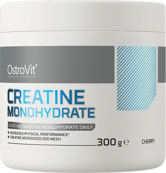 Креатин OstroVit Creatine Monohydrate 300 г Вишня (5902232617573)