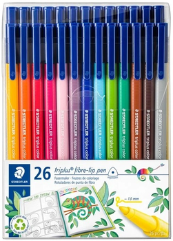 Zestaw markerów Staedtler Triplus brilliant  color 26 szt (4007817017128)