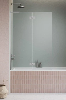 Стеклянная шторка для ванны RADAWAY Essenza 8 SL Brushed Nickel PND II 140 левая 10500140-91-01L