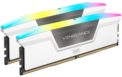 Оперативна пам'ять Corsair DDR5-6000 32768MB PC5-48000 (Kit of 2x16384MB) Vengeance RGB White (CMH32GX5M2B6000C40W)