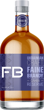Бренді плодовий Faine Brandy "Слива Резерв" ПСЕ 0.5 л 40% (4820269290310)