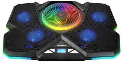 Охолоджувальна підставка для ноутбука Rampage BREEZE S50 RGB 17"