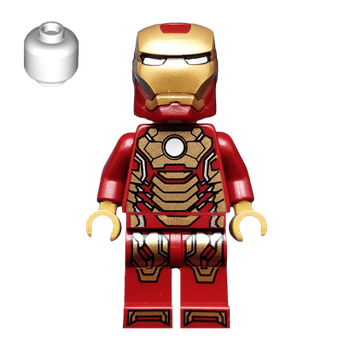 Фигурка Lego Marvel Iron Man Mark 42 Armor White Head Super Heroes sh072a 2 Б/У