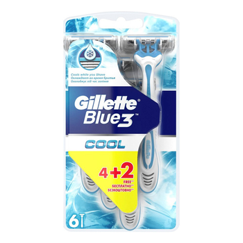 Станок одноразовий Gillette Blue 3 Cool 6 шт (7702018457304)