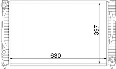 Радиатор охлаждения двигателя STARLINE AIA2124 Audi A4, A6; Volkswagen Passat; Skoda Superb 8DO121251N, 8D0121251N, 4B0121251K