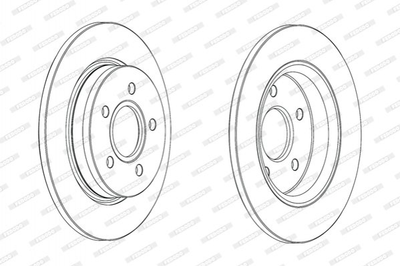 Диски гальмові FERODO DDF2061C Ford Focus 1704765, BV612A315BA