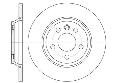 Диски гальмові ROADHOUSE 665900 Volkswagen Transporter, Sharan; Ford Galaxy; Land Rover Freelander; Volvo V60, S80, S60, V70, XC60, XC70 1140278, 1110251, 230767