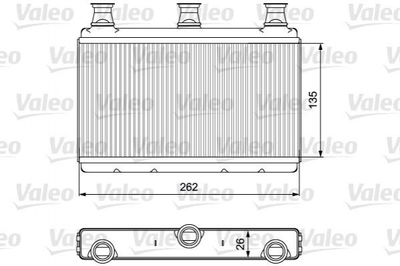 Радіатор печі Valeo 811537 BMW 5 Series, 6 Series 64116933921, 64116933922