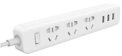 Подовжувач Xiaomi Mi Power Strip (3 розетки + 3 USB-port) White (XMCXB01QM) (NRB4027CN)