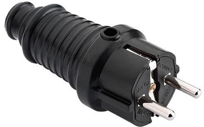 Вилка Mono Electric Каучуковая с заземлением (170-010102-705)