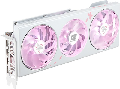 Відеокарта Powercolor PCI-Ex Radeon RX 7800 XT Hellhound Sakura 16GB GDDR6 (256bit) (2520/19500 ) (HDMI, 3 x DisplayPort) (RX7800XT 16G-L/OC/SAKURA)