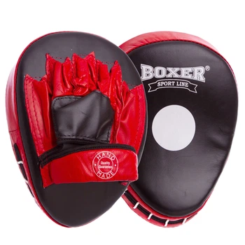 Лапа Изогнутая BOXER 2010-01 19х23х4 Черный-красный
