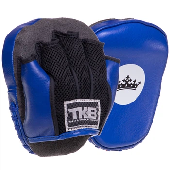 Лапа Изогнутая для бокса и единоборств 2шт 18x15x4 см кожа TOP KING Light Weight цвет синий TKFML